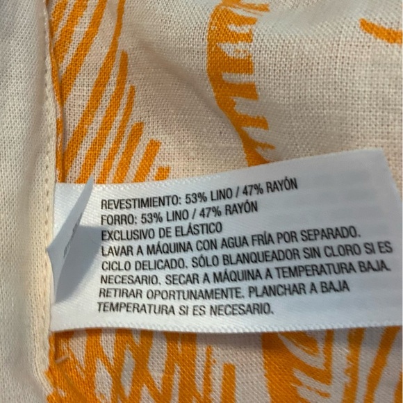 Future Collective Pleated Asymmetrical One Shoulder Bralette Top Orange Tropical - Picture 7 of 7